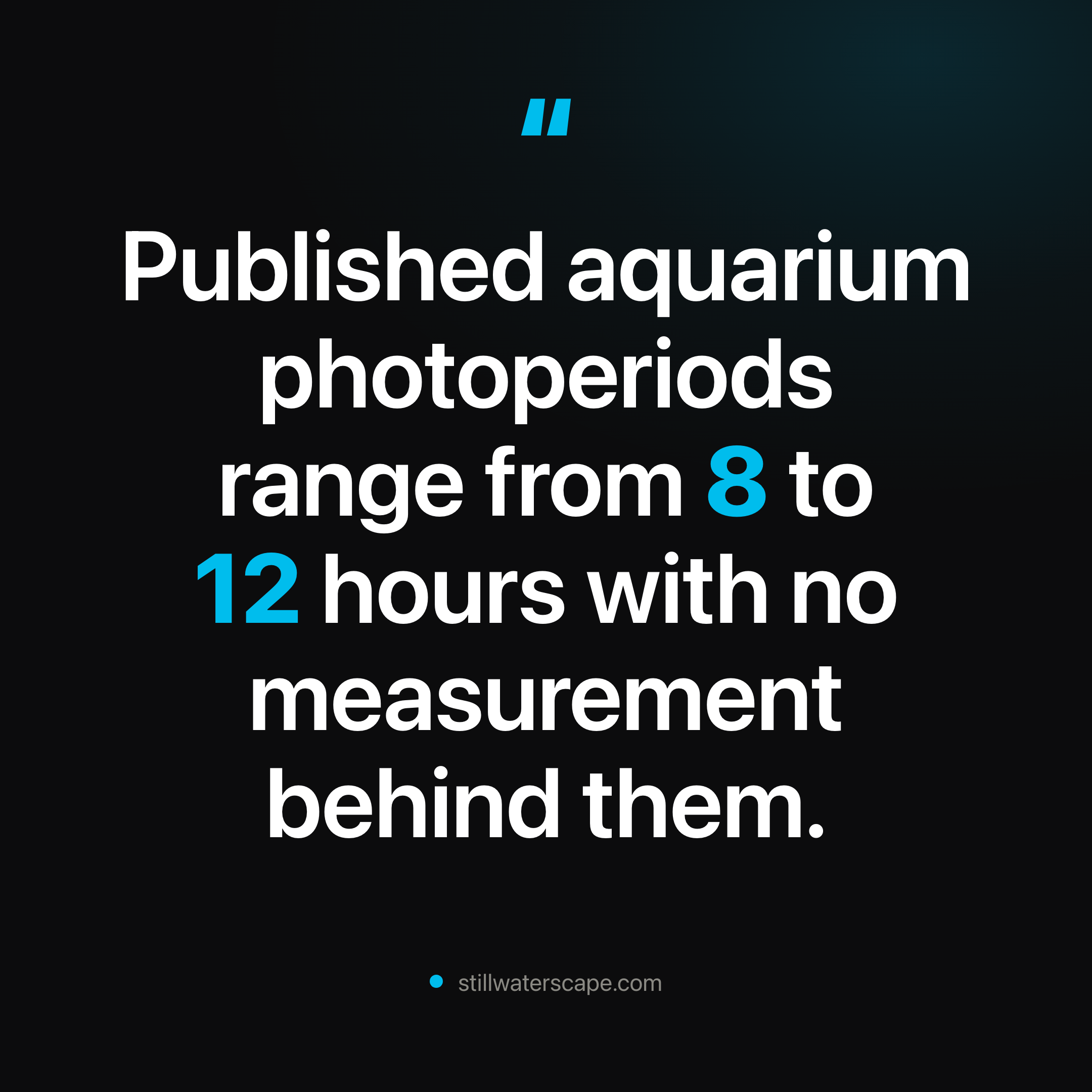 Aquarium Light Timer: Three Photoperiods, One Tank
