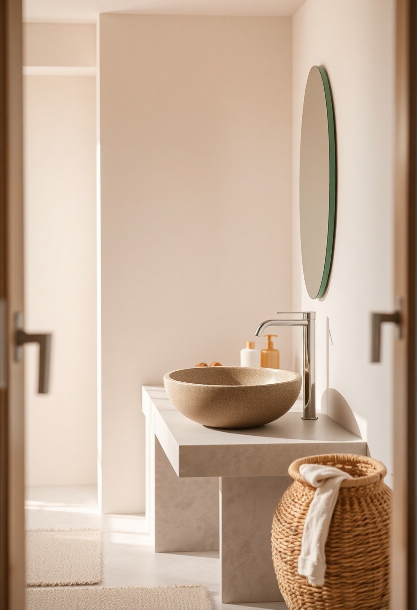 Powder Room Ideas: Deep Green, Brass & Marble Half-Bath